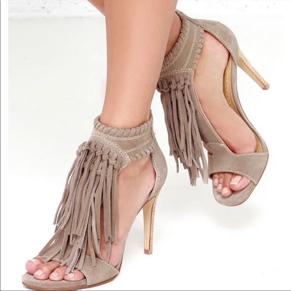 Chinese Laundry Santa Fe Fringed Stiletto heels - Picture 1 of 6